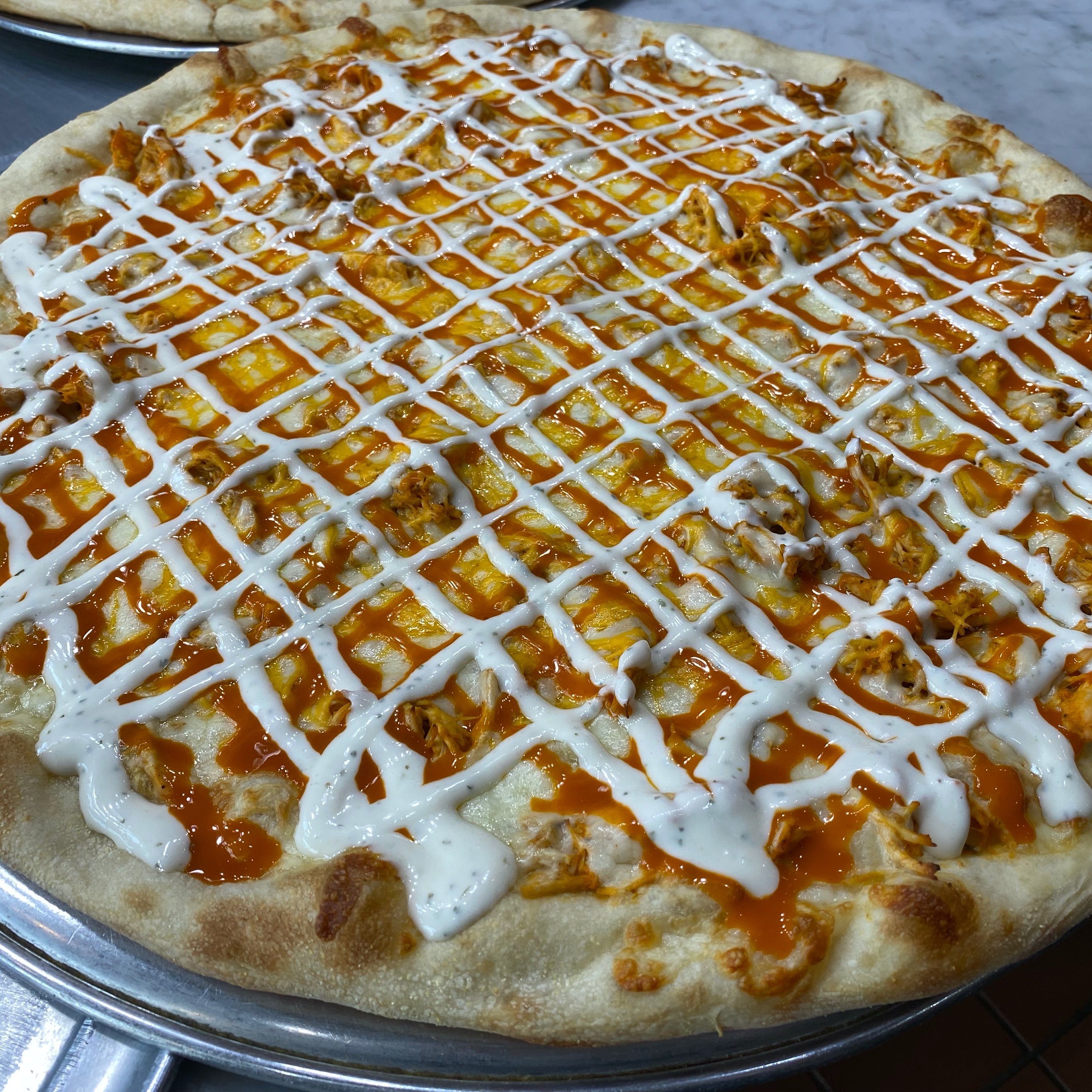 Buffalo Ranch Pizza.