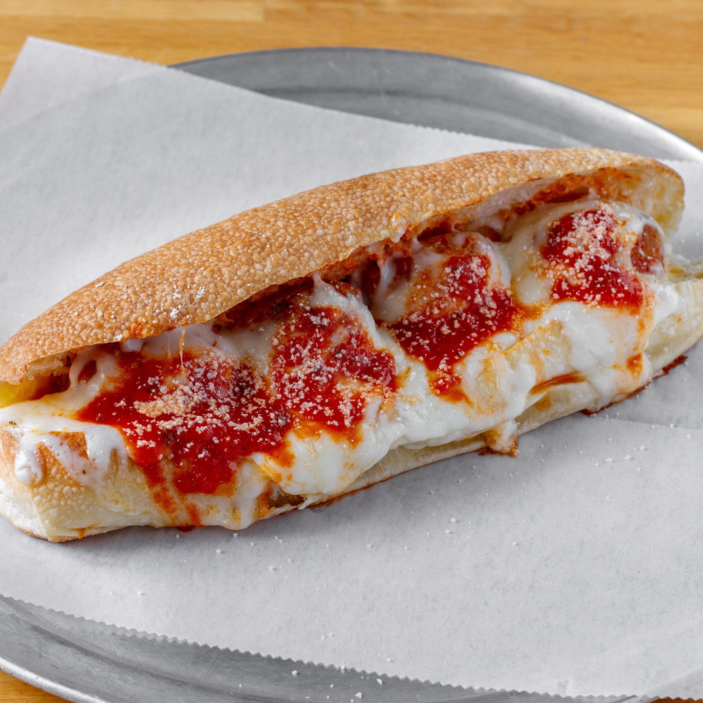 Homemade Turkey Meatball Sub.